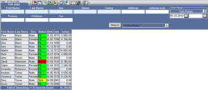 Search parameters